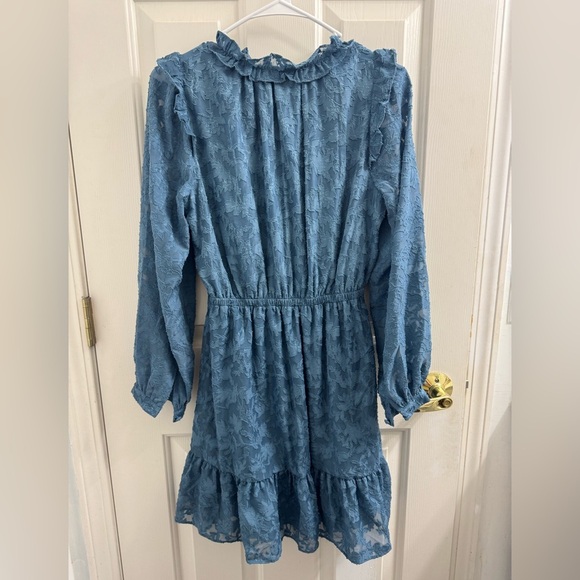 LC Lauren Conrad Blue Lace Mini Dress - Picture 8 of 8
